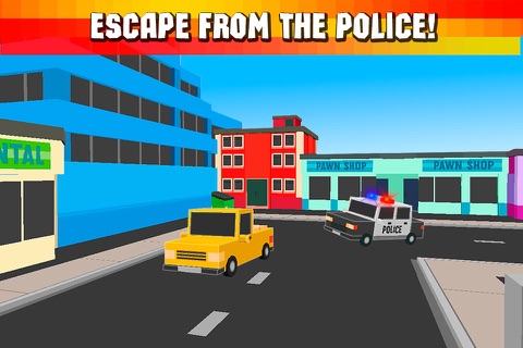 Cube Race: Cops vs Robbers 3D Free screenshot 3