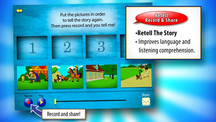 Chicken Little with WordWinks and Retell, Record & Share screenshot-3