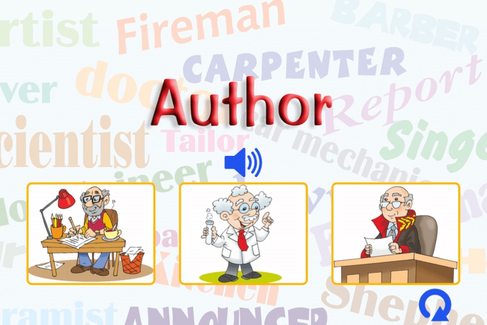 English Basic Concepts 4 - Professions for Kids. Pick the right answer! screenshot 4