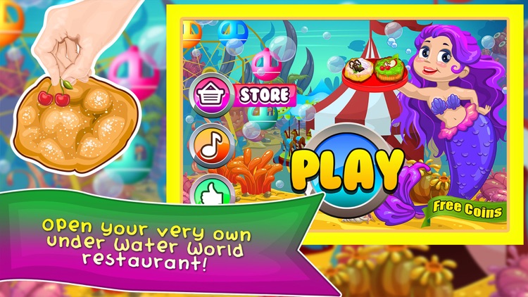 Mermaid Fair Food Maker Dash - fun salon cooking & star chef world games for girl kids!