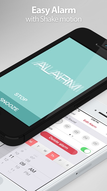 Red Clock FREE Edition - The Minimal Alarm Clock screenshot-3