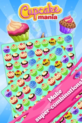 Cupcake Mania - Yummy Crazy Super Cookie Match 3 Puzzle Free screenshot 3