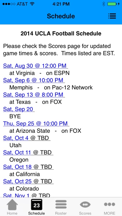College Sports - UCLA Football Edition