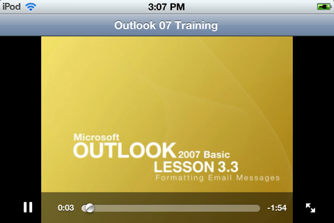 Video Training for Office Outlook screenshot 2