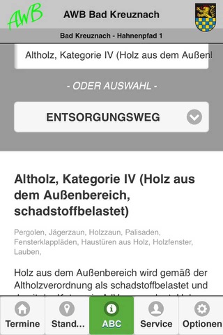 AWB Müll App Bad Kreuznach screenshot 3