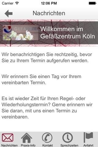 Gefaesszentrum Koeln screenshot 2