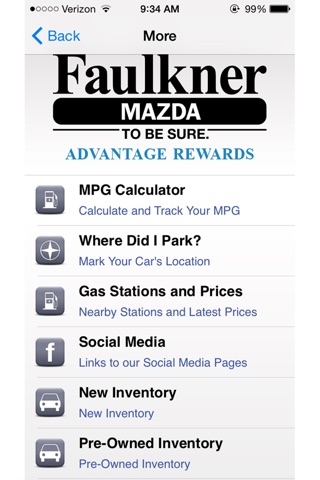 Faulkner Mazda screenshot 2