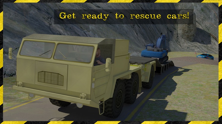 Excavator Transporter Rescue 3D Simulator- Be ready to rescue cars in this extreme high powered excavator transporter game