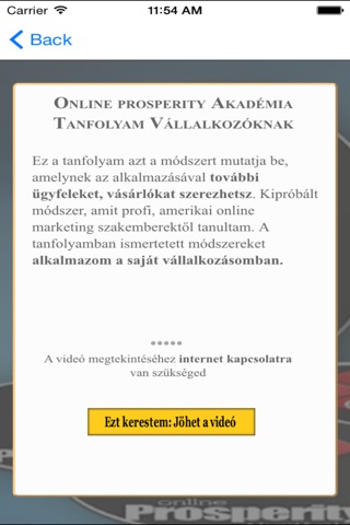 Online Prosperity Akadémia screenshot 3