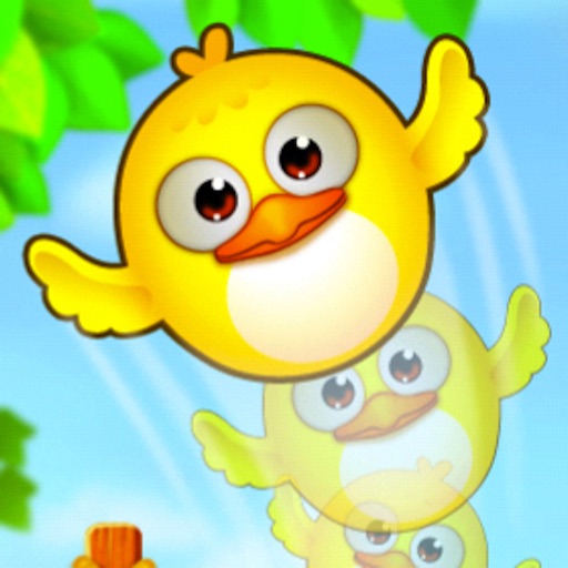 Pretty Bubble Forest Bird:  A Yellow Flying Birds Puzzle Games