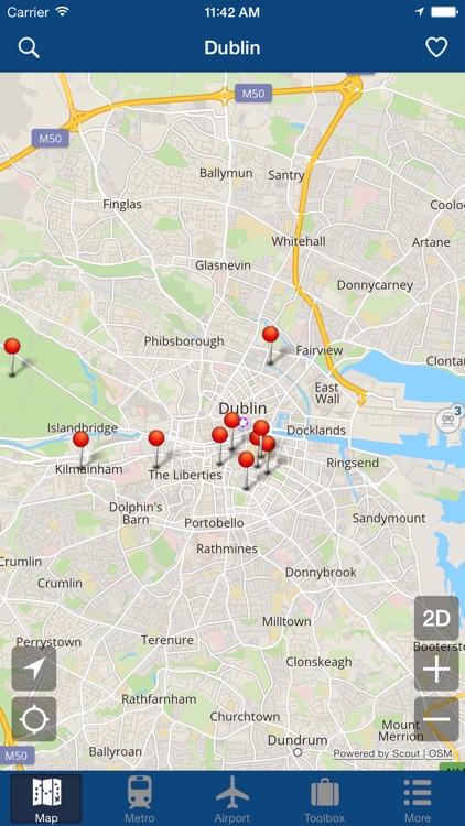 Dublin Offline Map - City Metro Airport