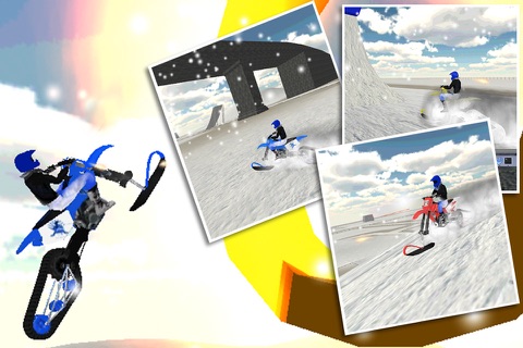 Snow Bike Stunt Simulator 3D screenshot 3