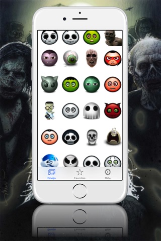 Emoji Emoticons - Share Animated Zombies, Vampires, Mummies and Ghosts screenshot 3