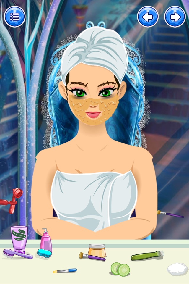 Ice Princess baby Salon - free girls games screenshot 2