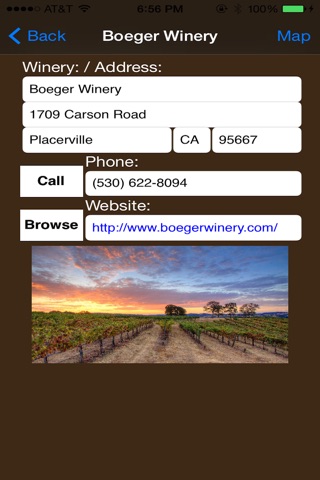 Sierra Foothills Winery Finder screenshot 4