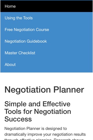 Negotiation Planner: Simple and Effective Tools for Negotiation Success screenshot 2