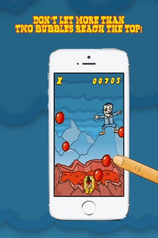 Save The Zombie (Don't let the zombie fall in the volcano and keep popping lava bubbles) screenshot 3