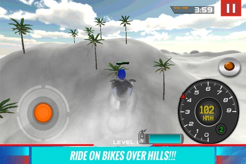 Extreme Snow Bike Simulator 3D - Ride the mountain bike in frozen arctic hills screenshot 2