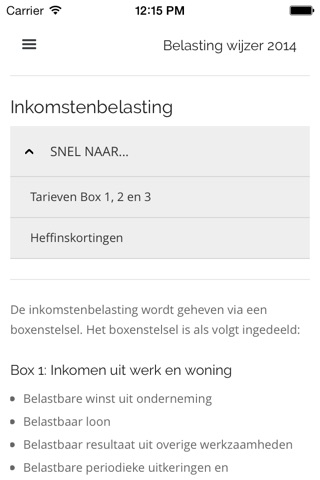 Belastingen - Vrijstellingen, Aftrekposten en Tarieven screenshot 4