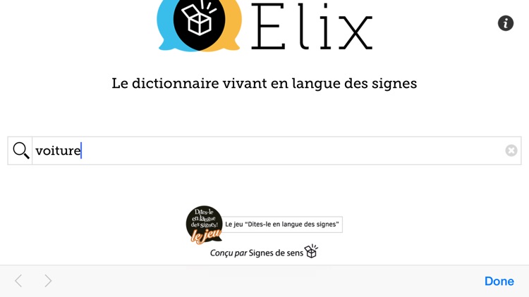 Elix - Dictionnaire vivant en langue des signes