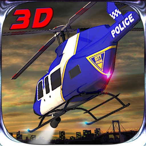 Real City Police Helicopter Simulator 3D icon