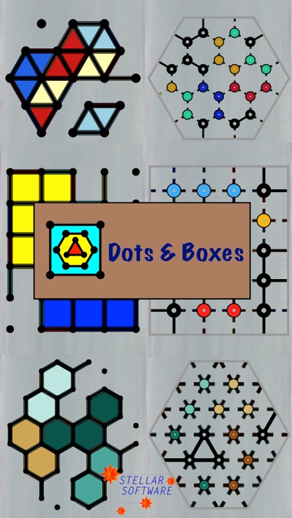 Dots & Boxes - with Triangles & Hexagons, Coins & Strings