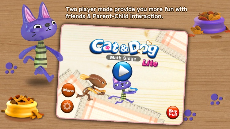 Cat & Dog - Math Siege Educational Game for kids screenshot-0
