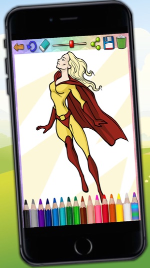 Paint magical superheroes -  Coloring and painting super her(圖1)-速報App