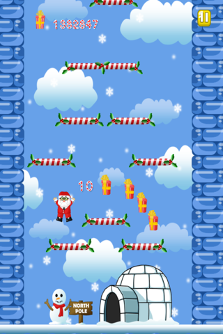 Santa-Claus Toy Party Jump Town Mania Lite screenshot 2