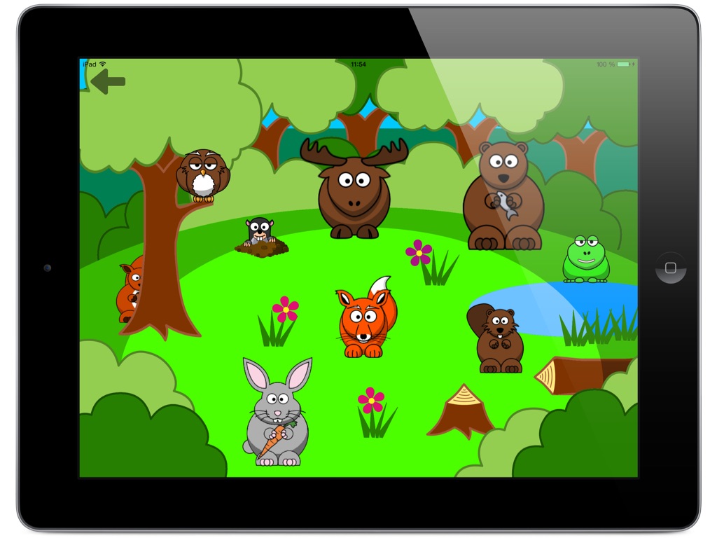Funny Animals for toddlers: Discover farm animals and the wildlife of savanna, forest and jungle, with lifelike sounds and cute animations screenshot 4