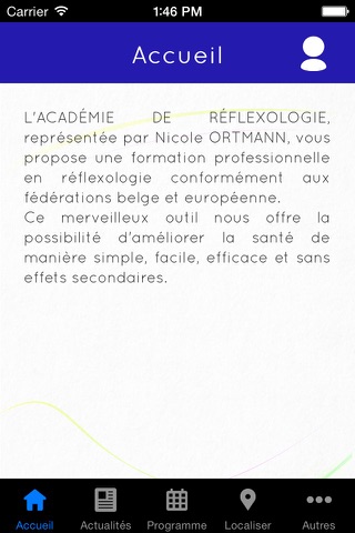 Académie de Réflexologie screenshot 2