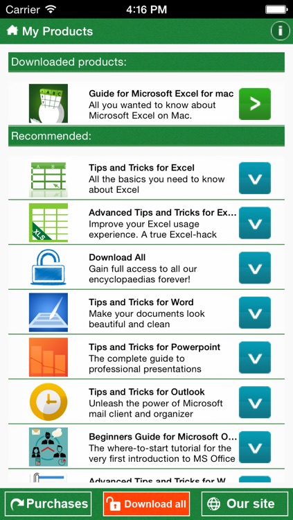 Guide for Microsoft Excel for Mac