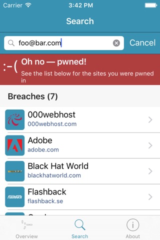 have i been pwned? screenshot 3