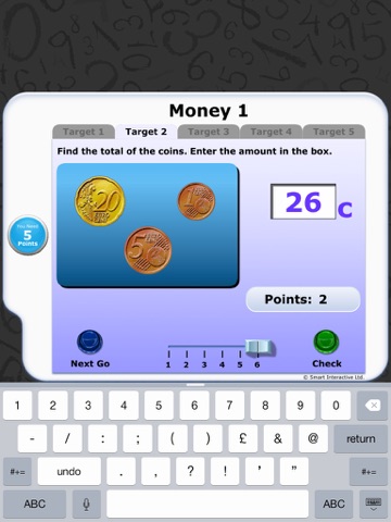 Numeracy Warm Up - Money 1 (Euro) screenshot 2