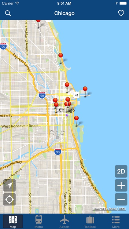 Chicago Offline Map - City Metro Airport