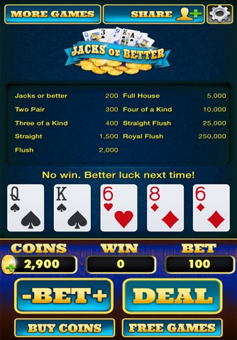 Epic Video Poker Parlor - Jacks or better screenshot 2