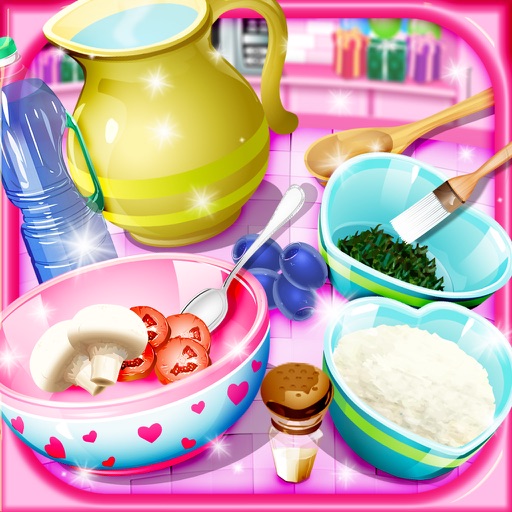 Cooking game-valentine pizza icon