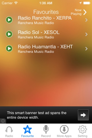 Ranchera Music Radio Recorder screenshot 3