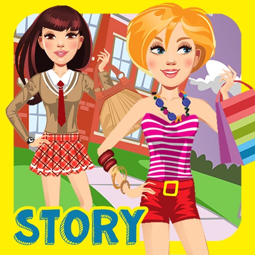 My Own Design Club Interactive High School Life Dress Up Story Book - Free App iOS App