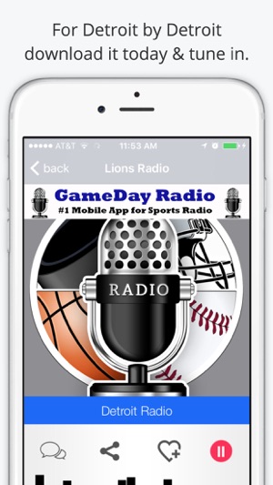 Detroit GameDay Radio for Live Sports – Lions and Red Wings (圖4)-速報App