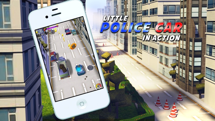 A Little Police Car in Action Free: 3D Driving Game for Kids with Cute Graphics