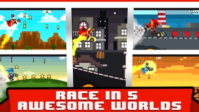 How to cancel & delete Blocky Bike Race 3D - A Pixl Roads Block Run from iphone & ipad 2