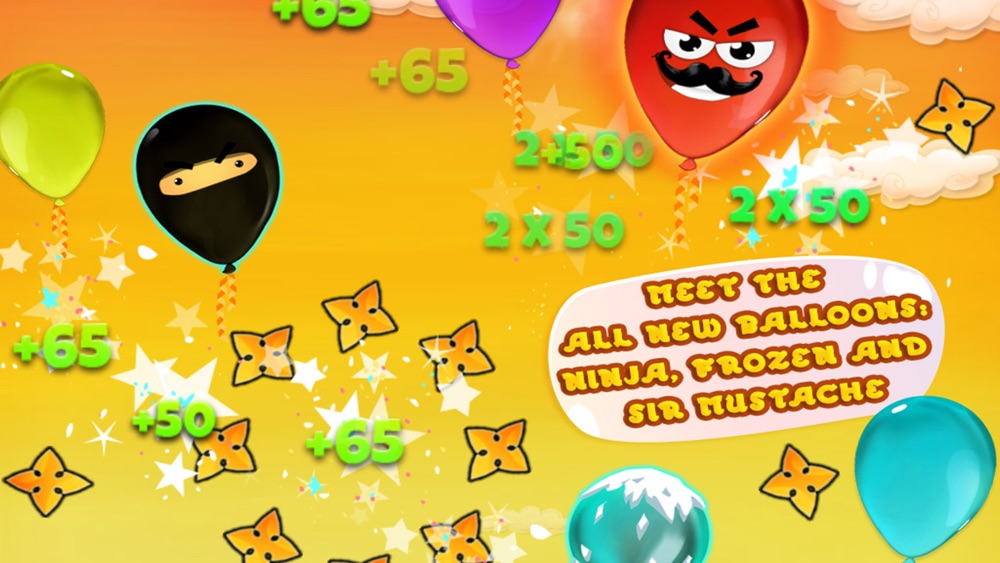 Sneaky Balloons : The big pop confetti party - Tap balloon free game for kids, boys and girls - Unexpected ninja adventure in Sky Tower - Cool winter edition for toddlers hack tool