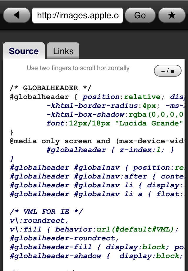 Source Viewer screenshot 2