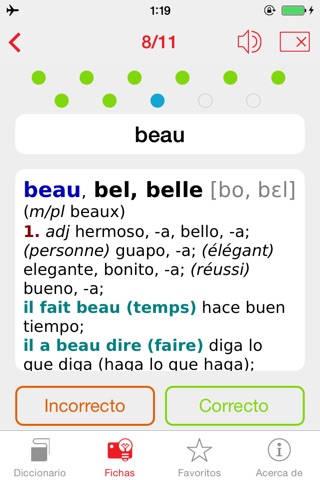 French <-> Spanish Berlitz Basic Talking Dictionary screenshot 4