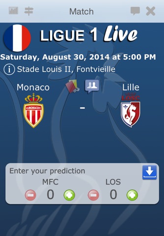 French Ligue Live 2014-2015 screenshot 4