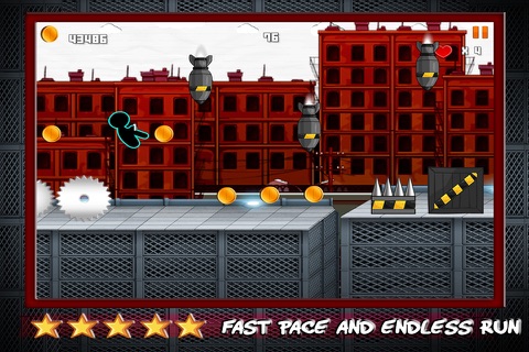 Deadly Stickman Run : Rooftop Escape Running Free screenshot 2