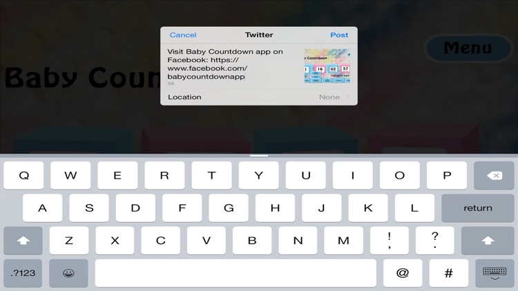 Baby Countdown app
