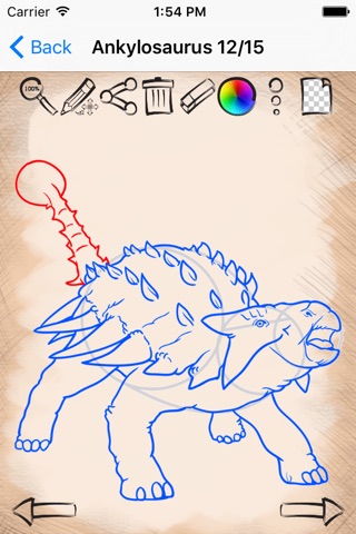 Easy Draw Jurassic Period Dinosaurs screenshot 3