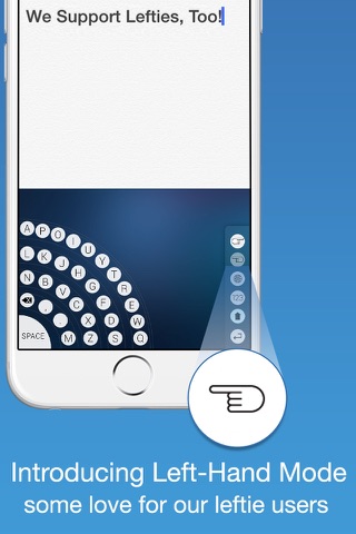 Handy - The One-Hand Keyboard for iPhone 6 and 6 Plus Quick & Easy 1 Handed Typing screenshot 3